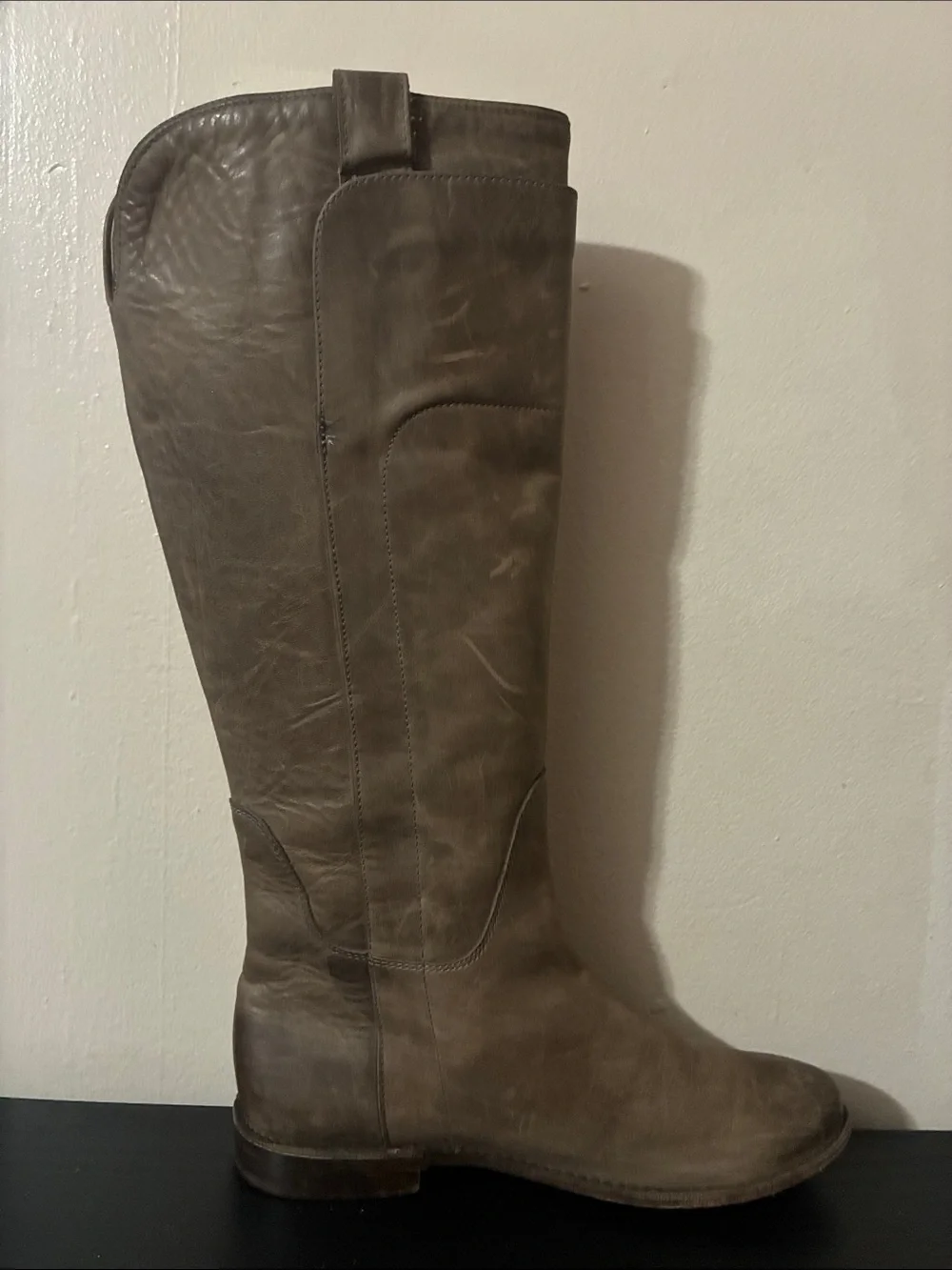 Frye Paige Tall Riding Boot featuring a distinct women’s size 6.5